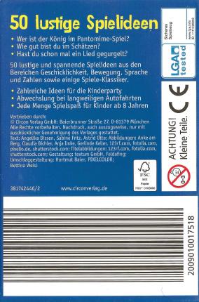 50 lustige Spielideen Rückseite