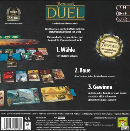7 Wonders Duel Rückseite