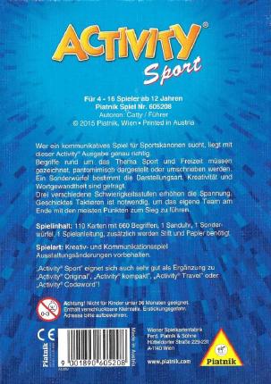 Activity Sport Rückseite