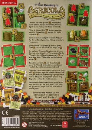 Agricola - Kennerspiel Rückseite