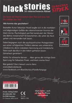 Black Stories &ndash; Sebastian Fitzek Rückseite