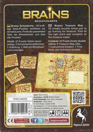 Brains &ndash; Schatzkarte Rückseite