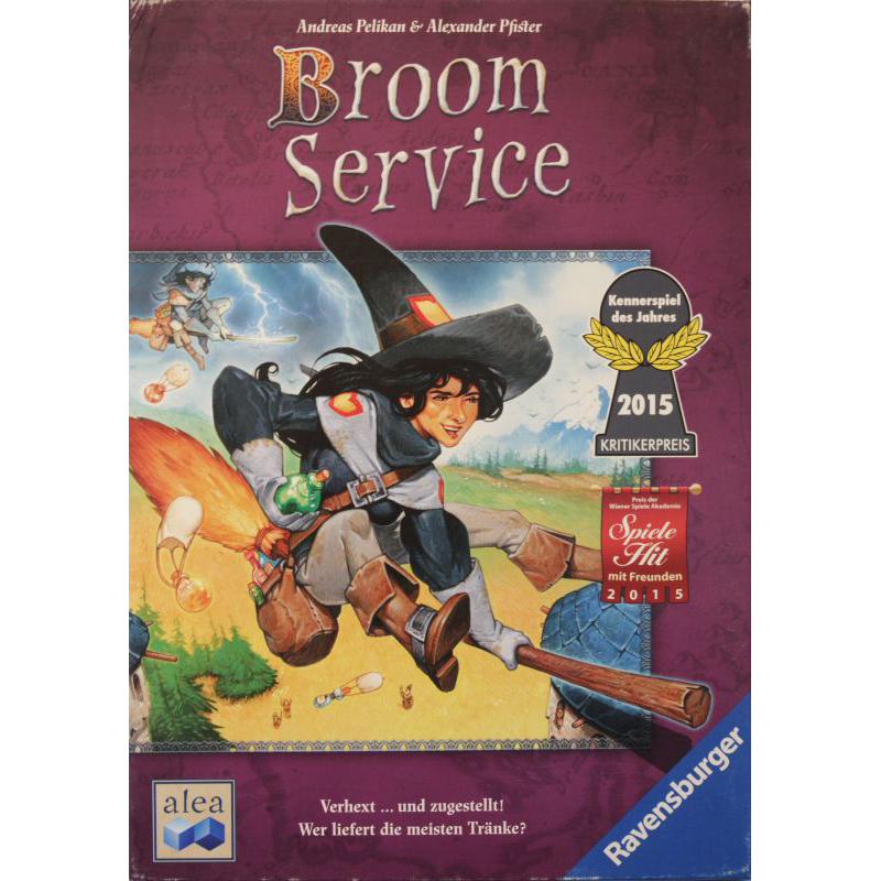 Broom Service Cover des Brettspiels 'Broom Service'