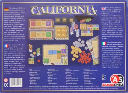 California Rückseite