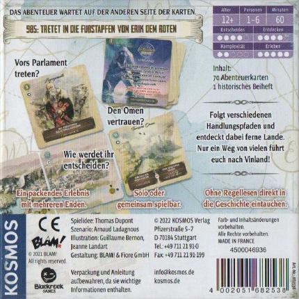 Cartaventura &ndash; Vinland Rückseite