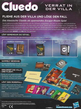 Cluedo &ndash; Verrat in der Villa Rückseite