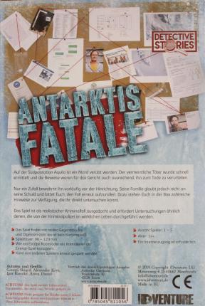 Detective Stories &ndash; Fall 2: Antarktis Fatale Rückseite