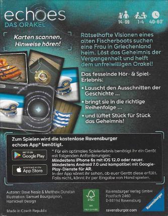 Echoes &ndash; Das Orakel Rückseite