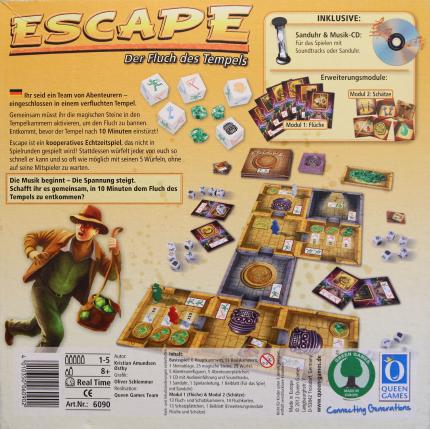 Escape &ndash; Der Fluch des Tempels Rückseite