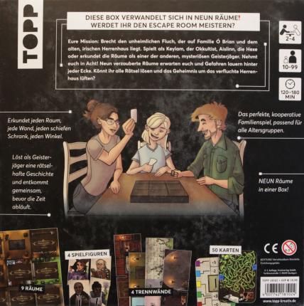 Escape The Box &ndash; Das verfluchte Herrenhaus Rückseite