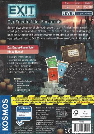 Exit &ndash; Der Friedhof der Finsternis Rückseite