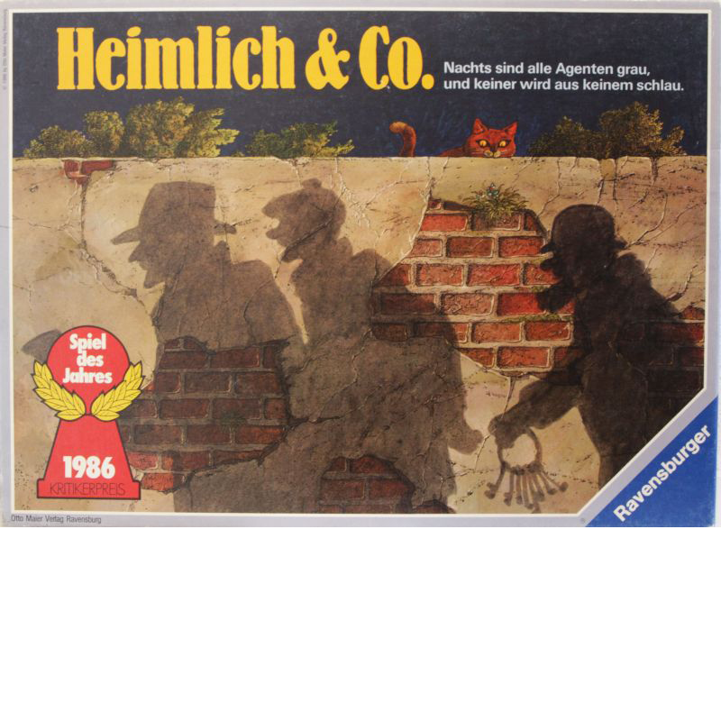 Heimlich & Co. Cover des Brettspiels 'Heimlich & Co.'