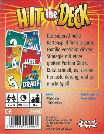 Hit the Deck Rückseite