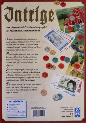 Intrige Rückseite