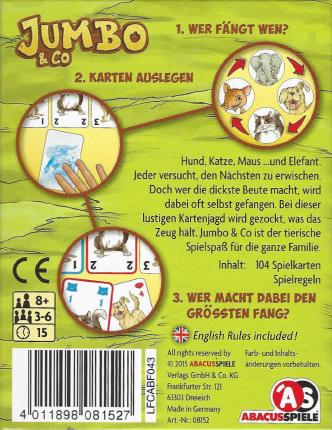 Jumbo & Co. Rückseite