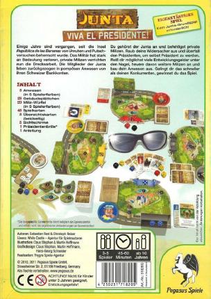 Junta &ndash; Viva el Presidente Rückseite