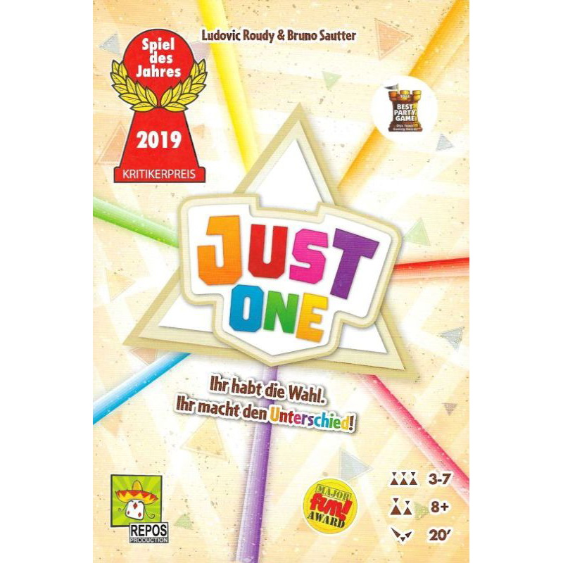 Just one Cover des Brettspiels 'Just one'