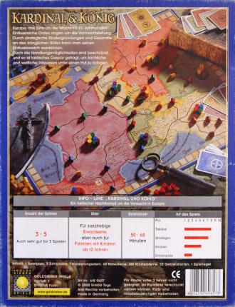 Kardinal und König - Ziehen Sie die Fäden in Europa Rückseite