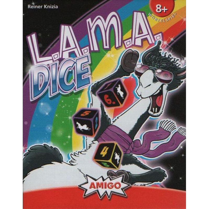 Lama Dice Cover des Brettspiels 'Lama Dice'