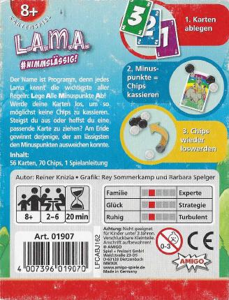 Lama - Nimm&rsquo;s lässig! Rückseite