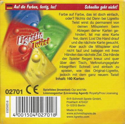 Ligretto Twist Rückseite