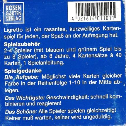 Ligretto Rückseite