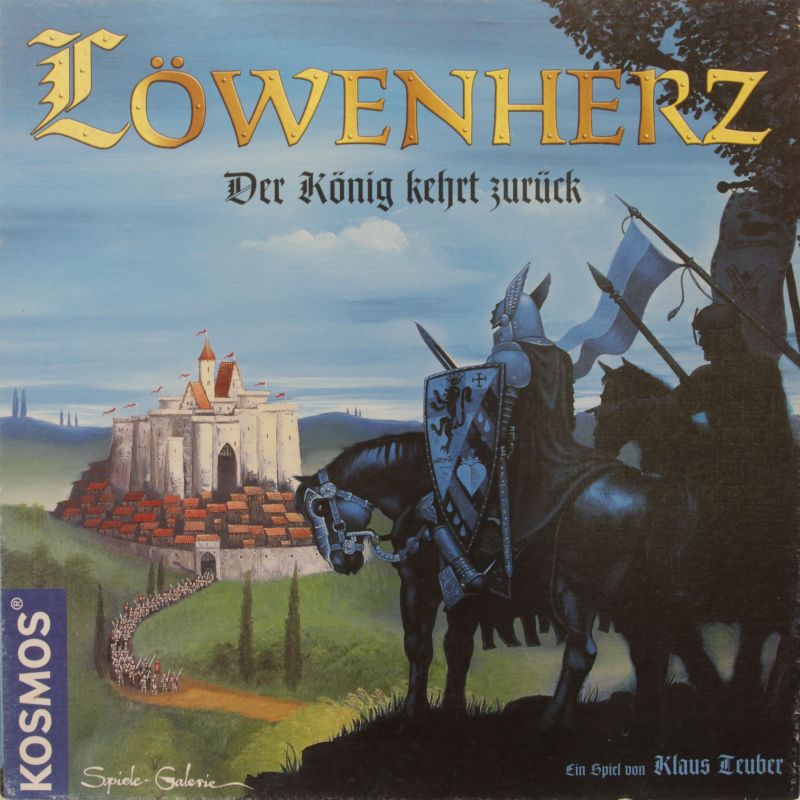 Löwenherz – Der König kehrt zurück Cover des Brettspiels 'Löwenherz – Der König kehrt zurück'