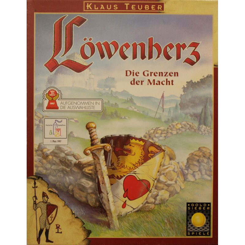 Löwenherz – Die Grenzen der Macht Cover des Brettspiels 'Löwenherz – Die Grenzen der Macht'