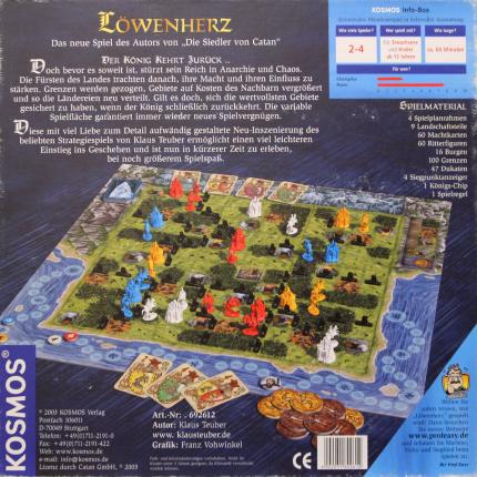 Löwenherz – Der König kehrt zurück Rückseite