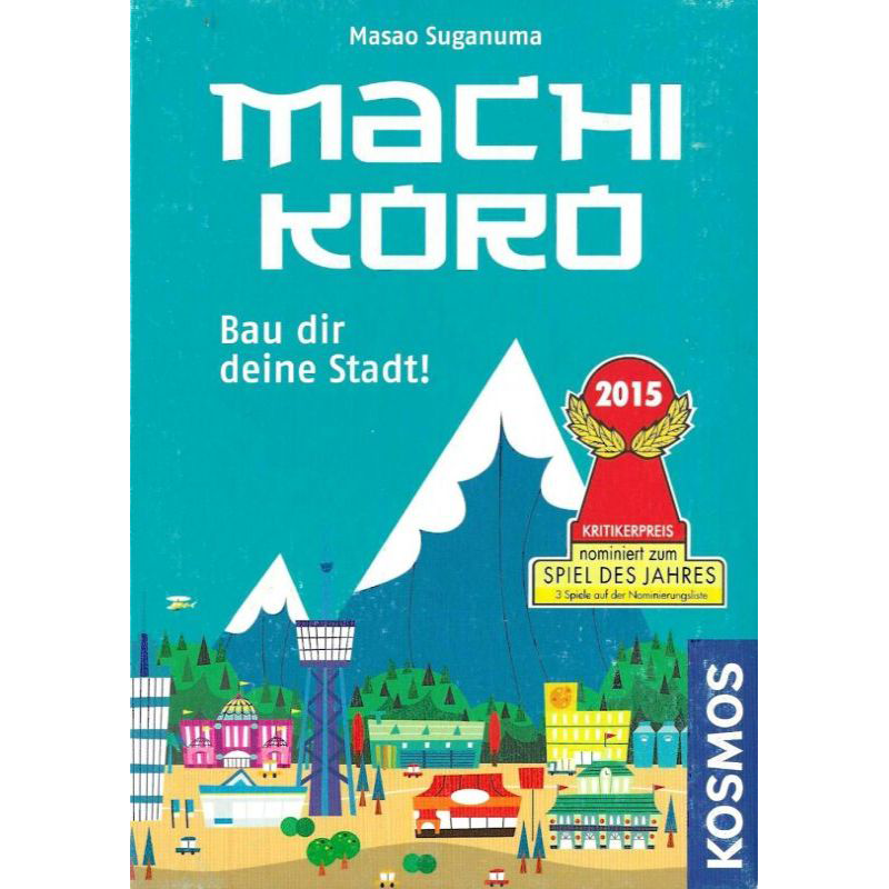 Machi Koro Cover des Brettspiels 'Machi Koro'