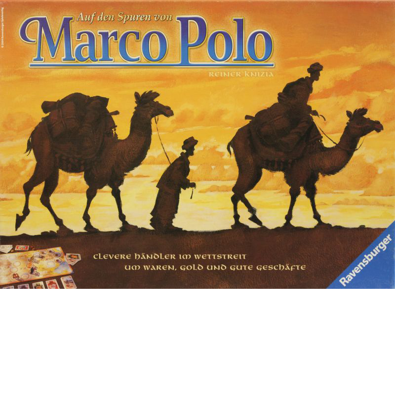Auf den Spuren von Marco Polo Cover des Brettspiels 'Auf den Spuren von Marco Polo'
