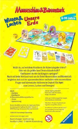 Mauseschlau und Bärenstark &ndash; Unsere Erde Rückseite