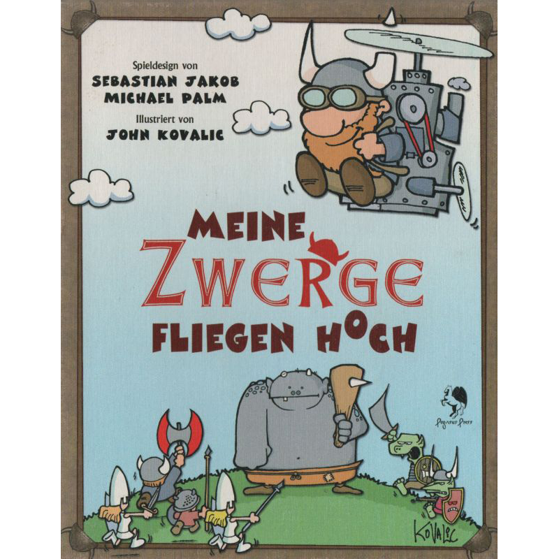 Meine Zwerge fliegen hoch Cover des Brettspiels 'Meine Zwerge fliegen hoch'