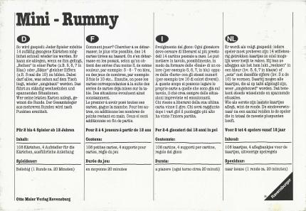 Mini-Rummy Rückseite