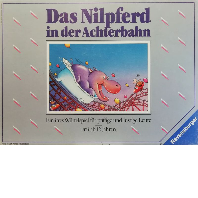 Das Nilpferd in der Achterbahn Cover des Brettspiels 'Das Nilpferd in der Achterbahn'