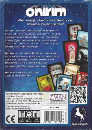 Onirim Rückseite