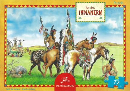 Puzzle Bei den Indianern - 72 Teile Cover