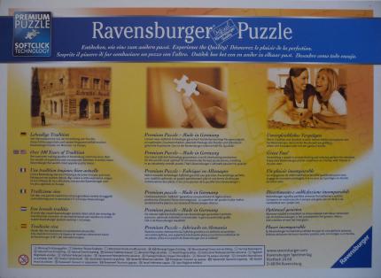 Puzzle Weltkarte 1594 - 1500 Teile Rückseite