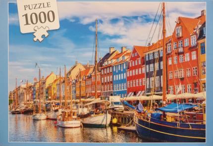 Puzzle Nyhavn Kopenhagen - 1000 Teile Cover