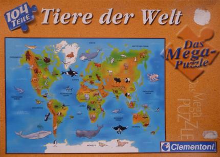 Puzzle Tiere der Welt - 104 Teile Cover
