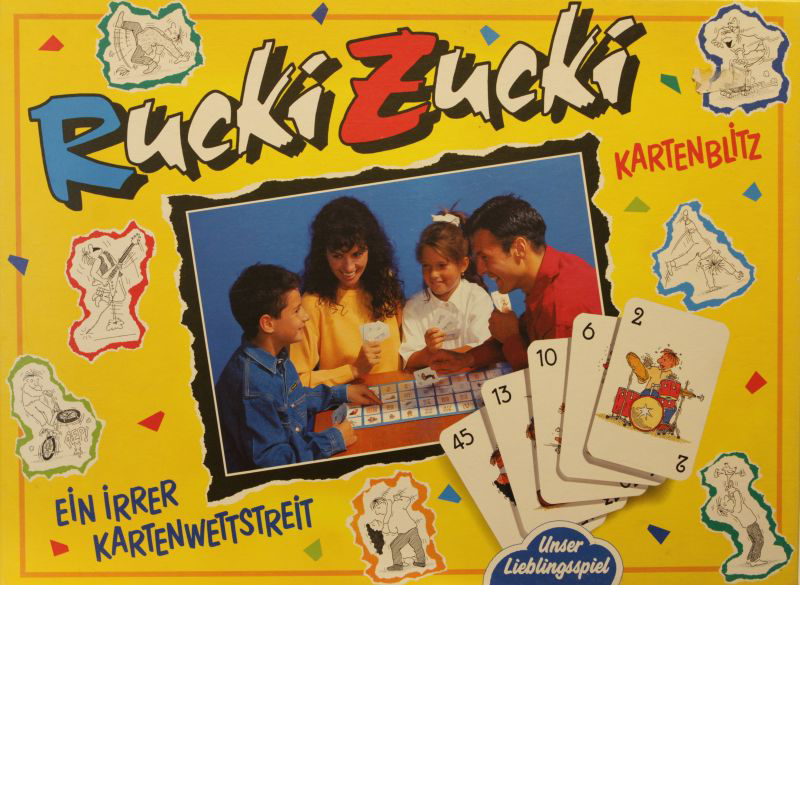 Rucki Zucki Kartenblitz Cover des Brettspiels 'Rucki Zucki Kartenblitz'