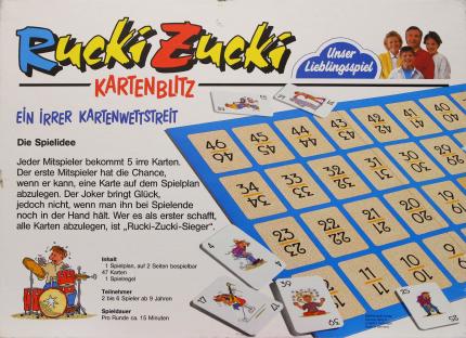 Rucki Zucki Kartenblitz Rückseite