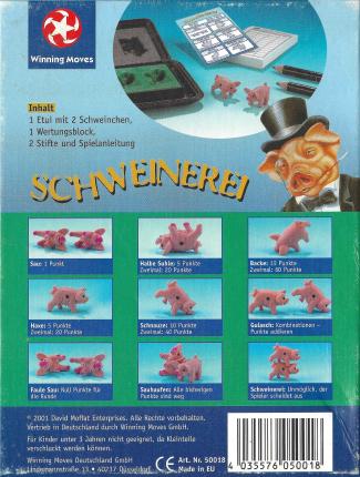 Schweinerei &ndash; Ein saublödes Spiel Rückseite