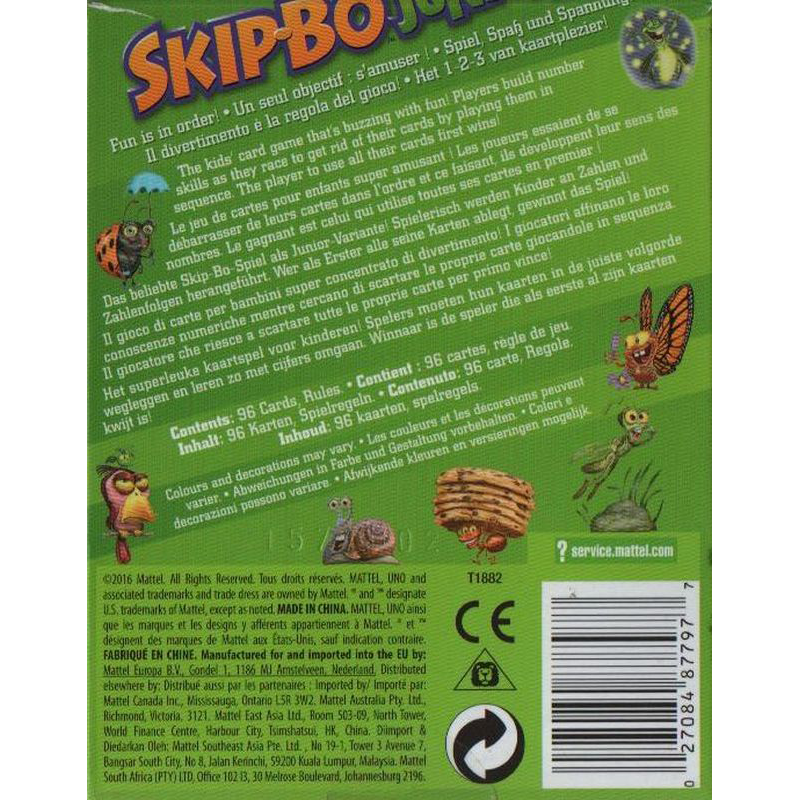 SkipBo Junior Rückseite SkipBo Junior Rückseite