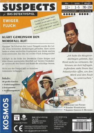 Suspects &ndash; Ewiger Fluch Rückseite