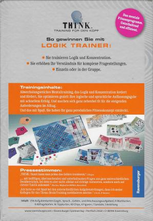 Think. Logik Trainer Rückseite
