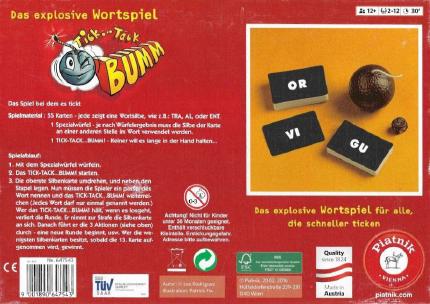 Tick Tack Bumm Rückseite