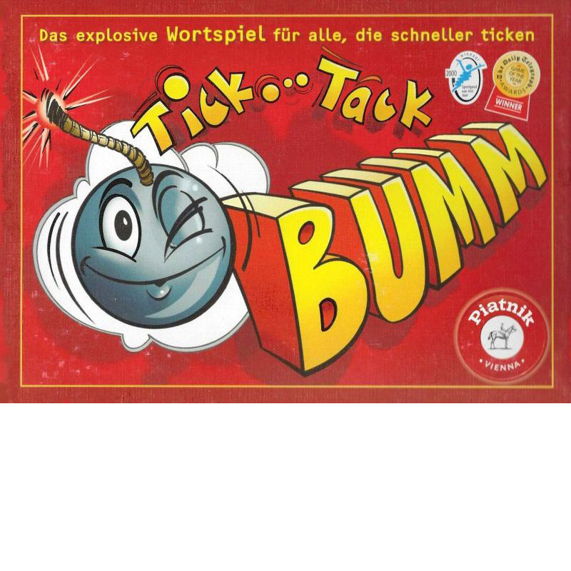 Tick Tack Bumm Cover des Brettspiels 'Tick Tack Bumm'
