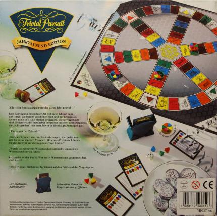 Trivial Pursuit &ndash; Jahrtausend Edition Rückseite