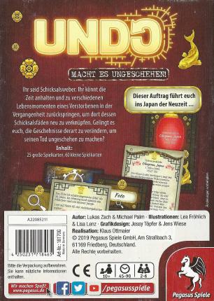 Undo &ndash; Das Kirschblütenfest Rückseite